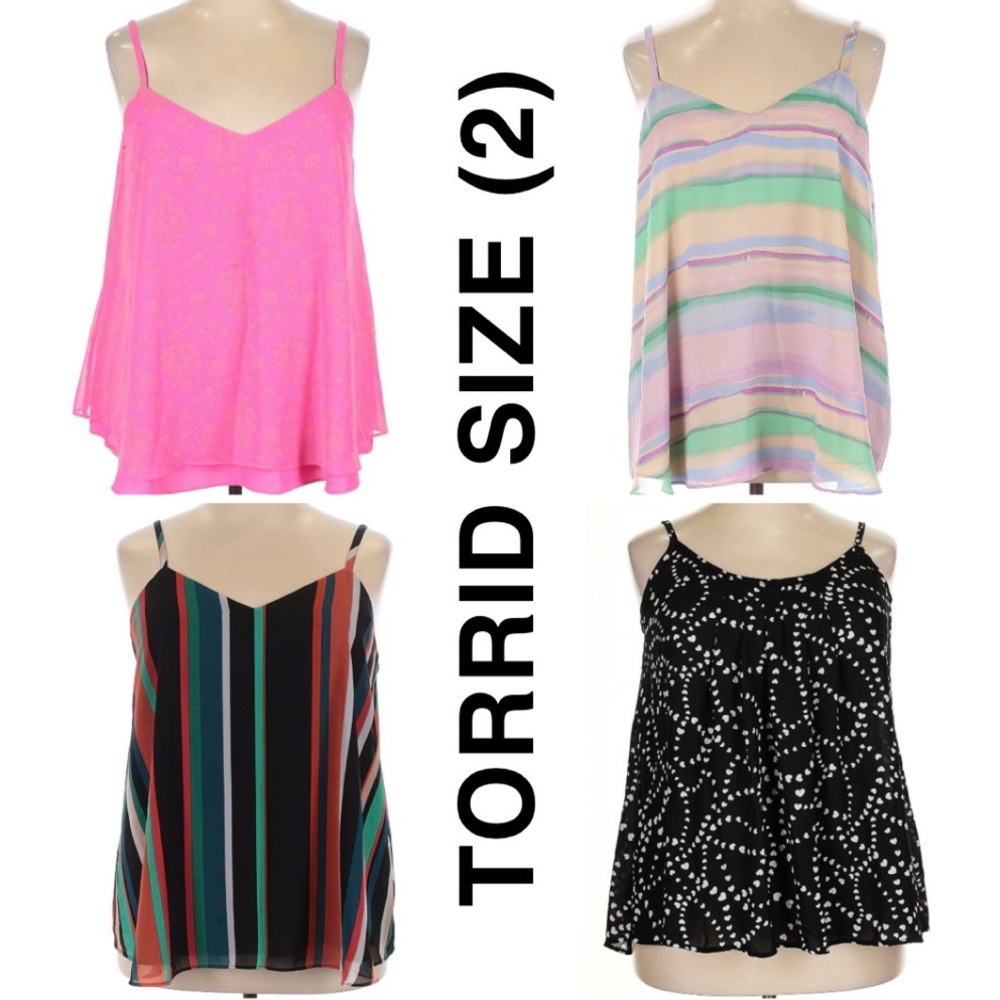 Torrid Women's Multicolor Tops - Set of 4